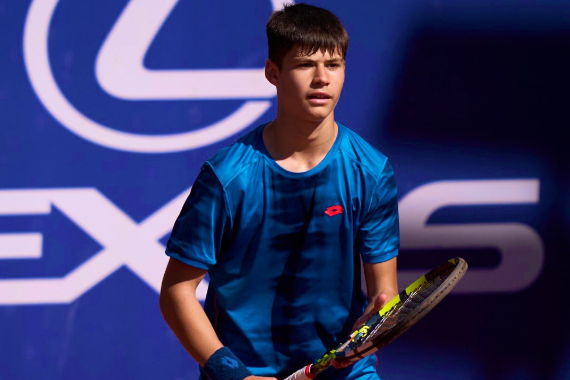 Jaime Alcaraz, durante el partido.