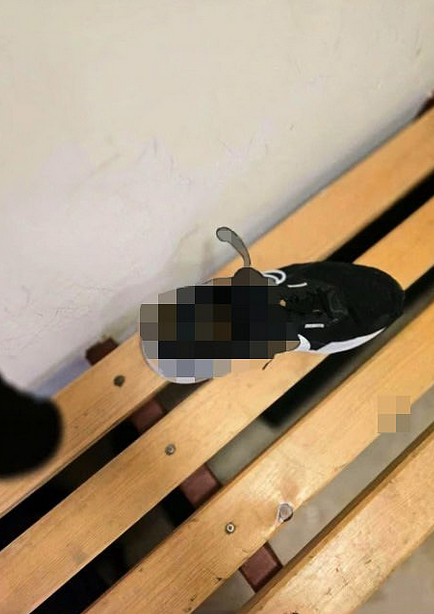 Fecal aggression to a football referee: they defecate in his shoe and suspend the game