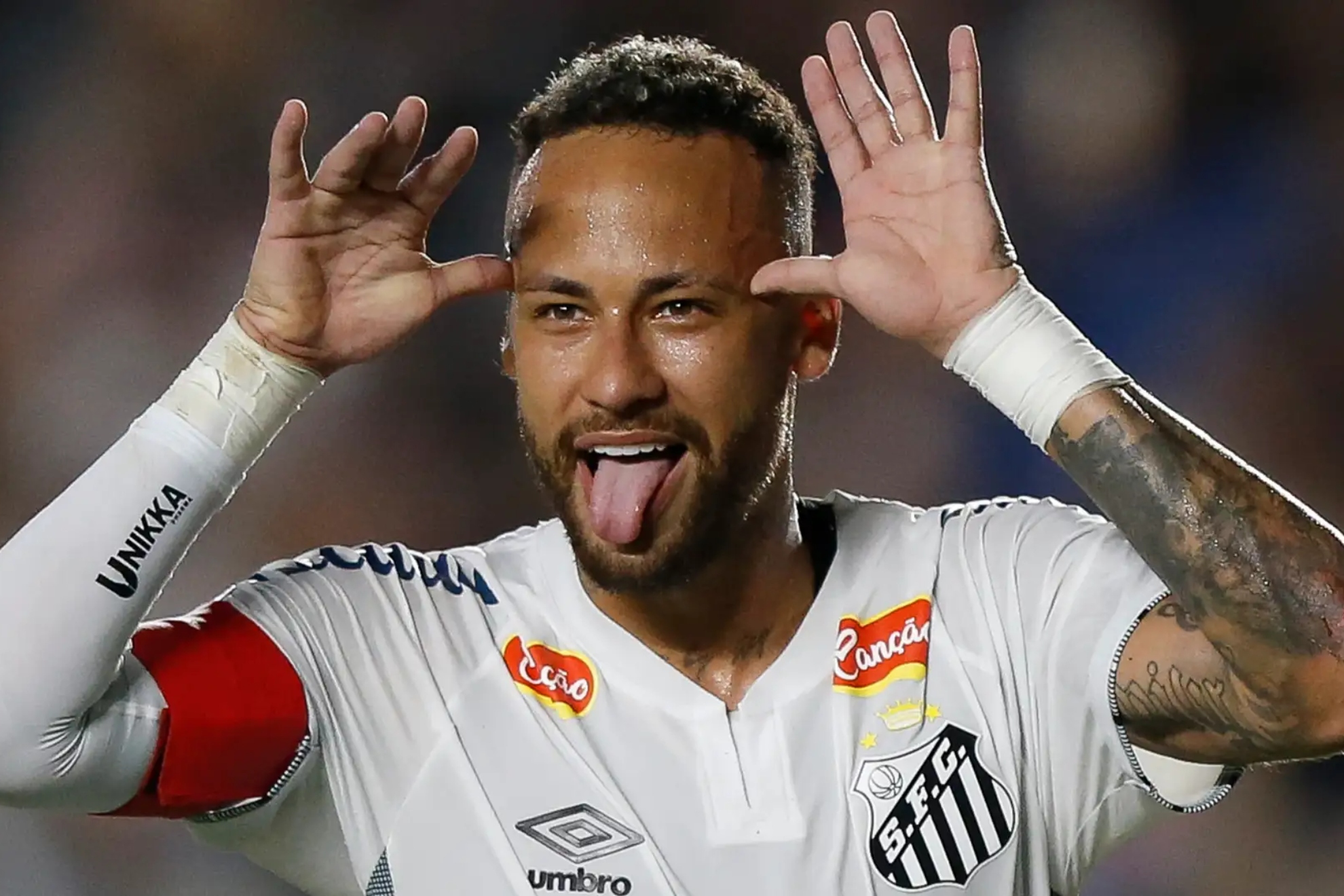 Neymar celebration.