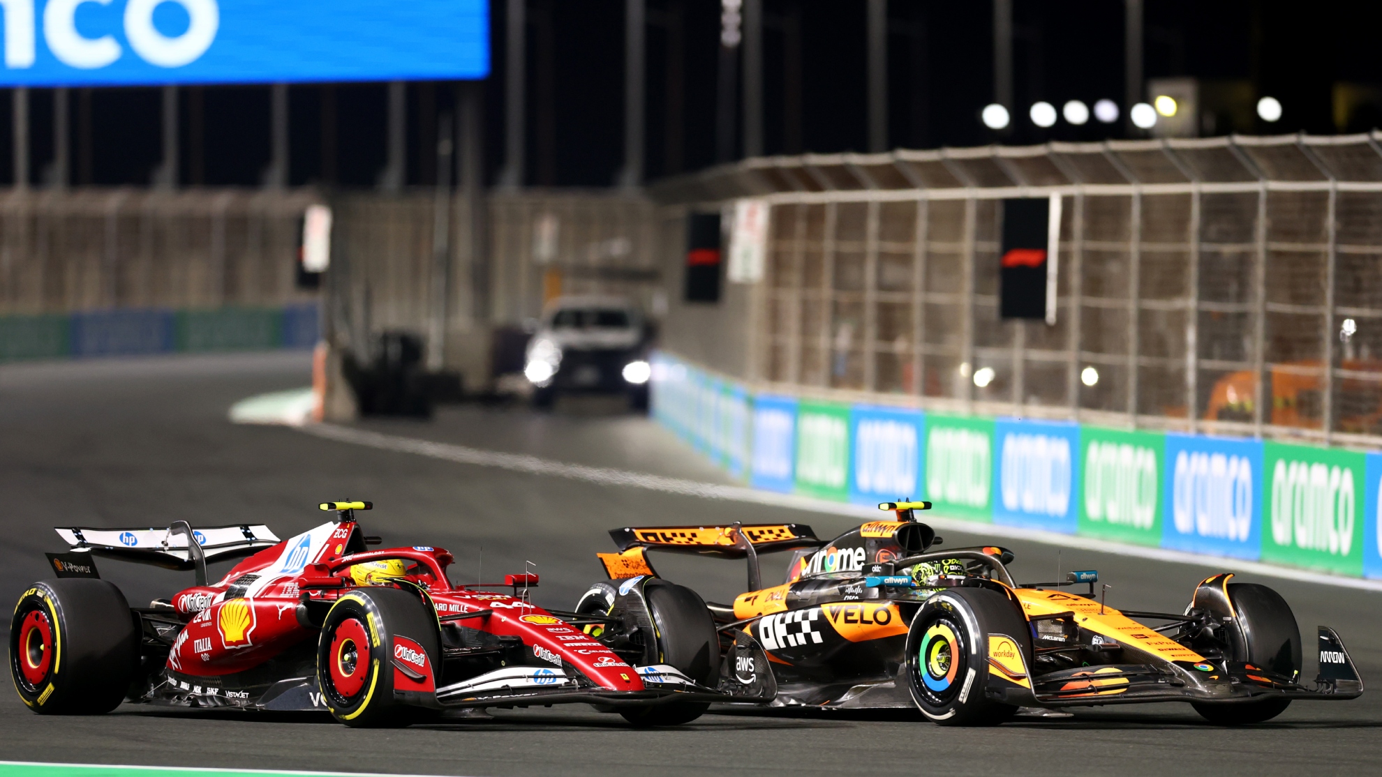 Lando Norris tuvo una bonita pelea con Lewis Hamilton