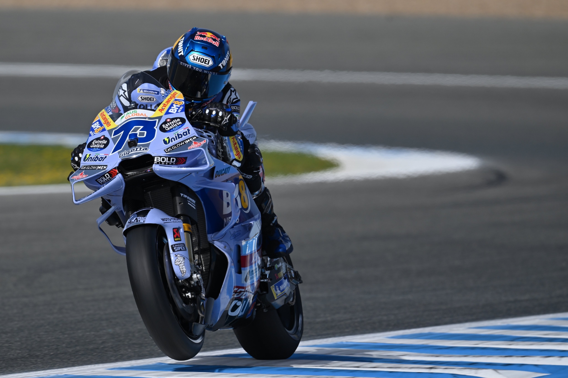 Álex Márquez, en Jerez, hoy.