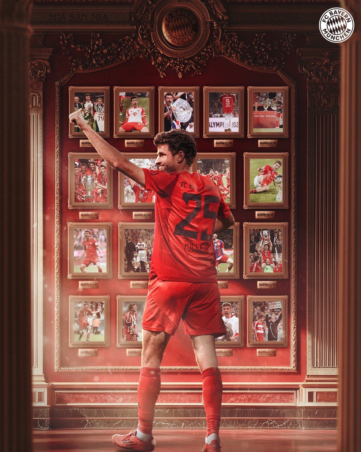 Thomas Müller says goodbye to Bayern after 17 seasons.