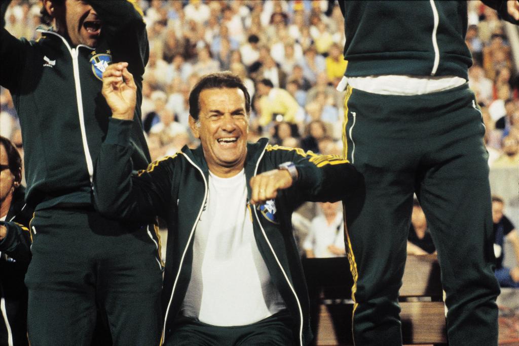 Tele Santana celebrates a triumph