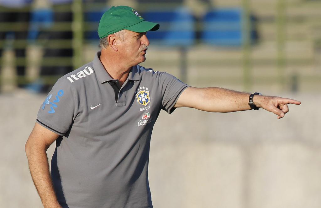 Scolari, during training