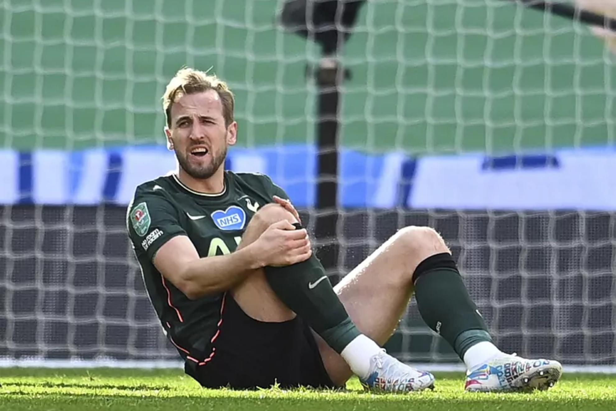 The striker fell injured during the carabao final Cup 2021
