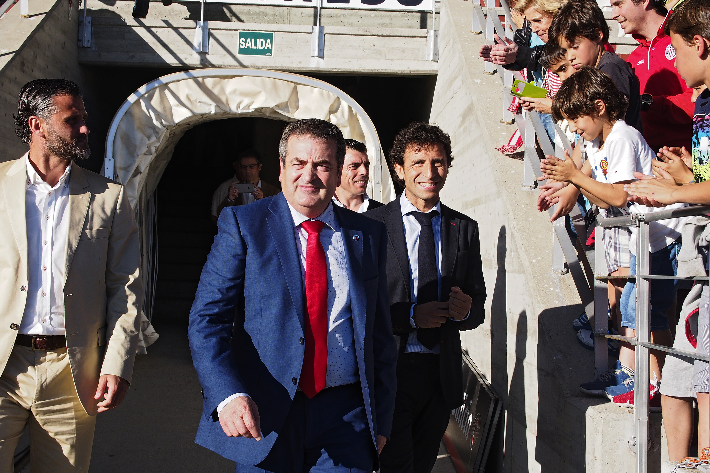 Luis Milla was the first Saqués coach in Lugo