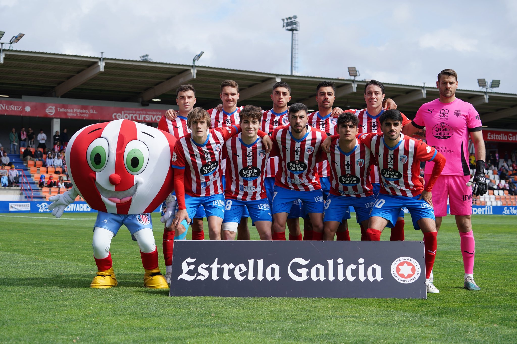 Eleven del Lugo, in the last defeat against the Barça subsidiary