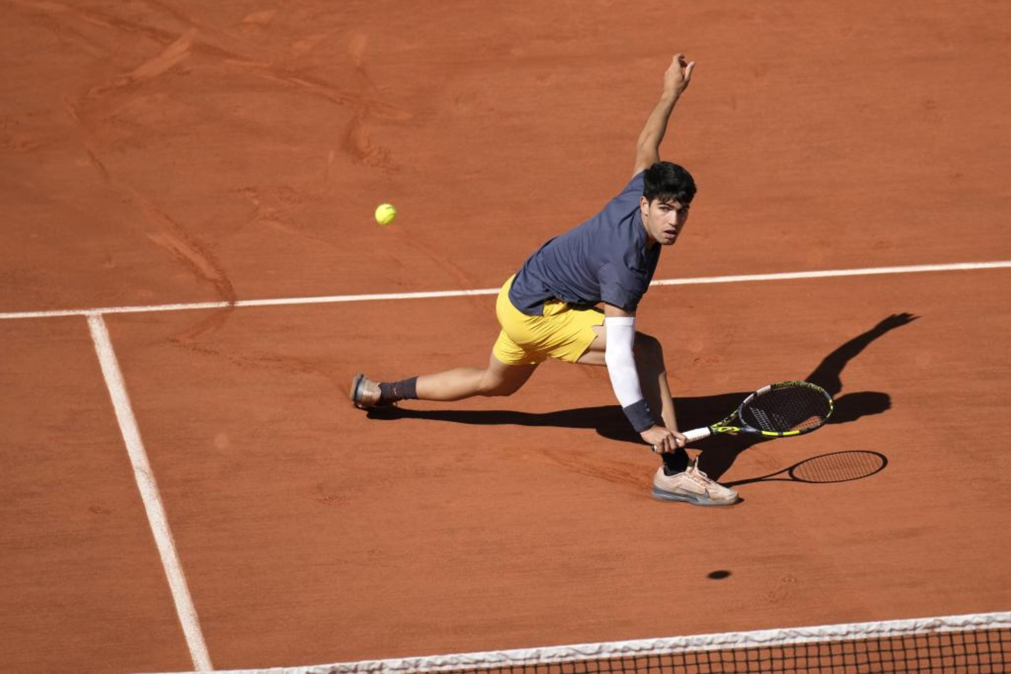 Carlos Alcaraz, en Roland Garros.