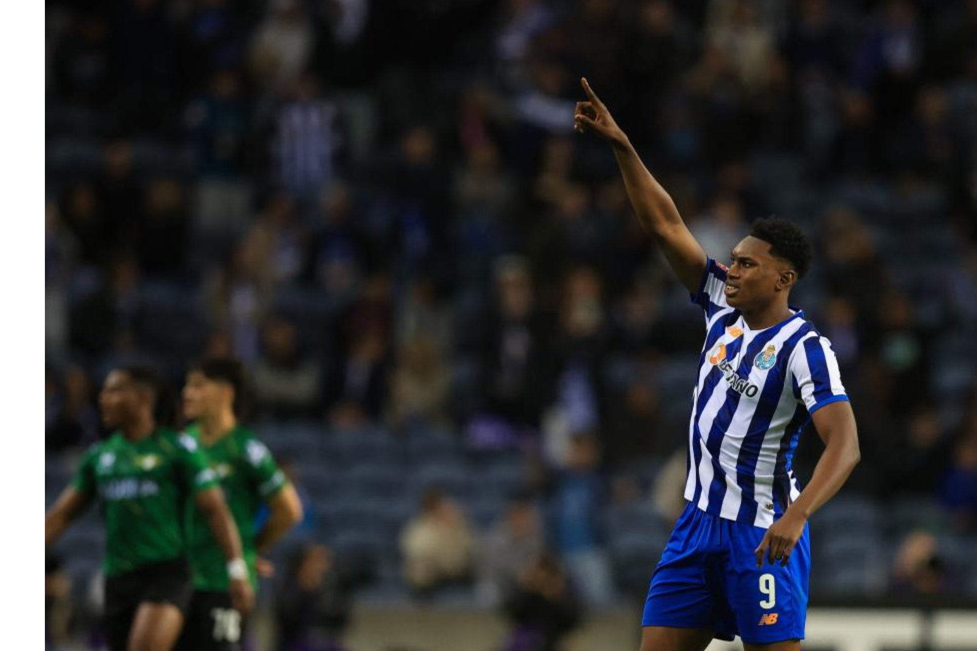Samu Aghehowa celebrates for Porto.