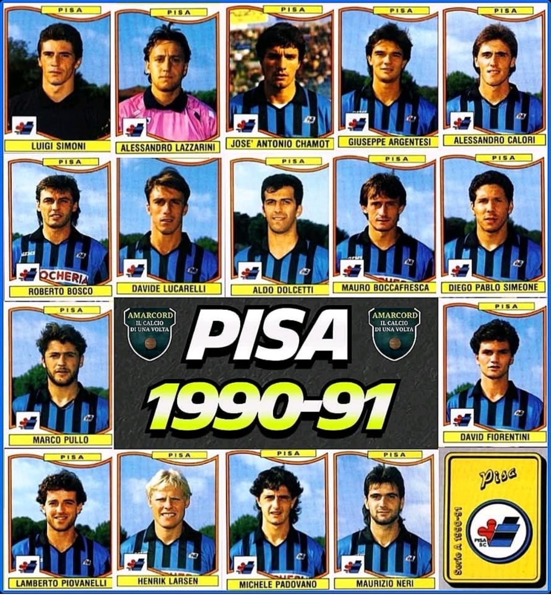 Questa era la Pisa de Simeone, Papovano e Luzcu che divennero leader del “calcio” Questa era la Pisa de Simeone, Papovano e Luzcu che divennero leader del “calcio”