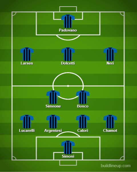 Once type of Brescia 1990-91.