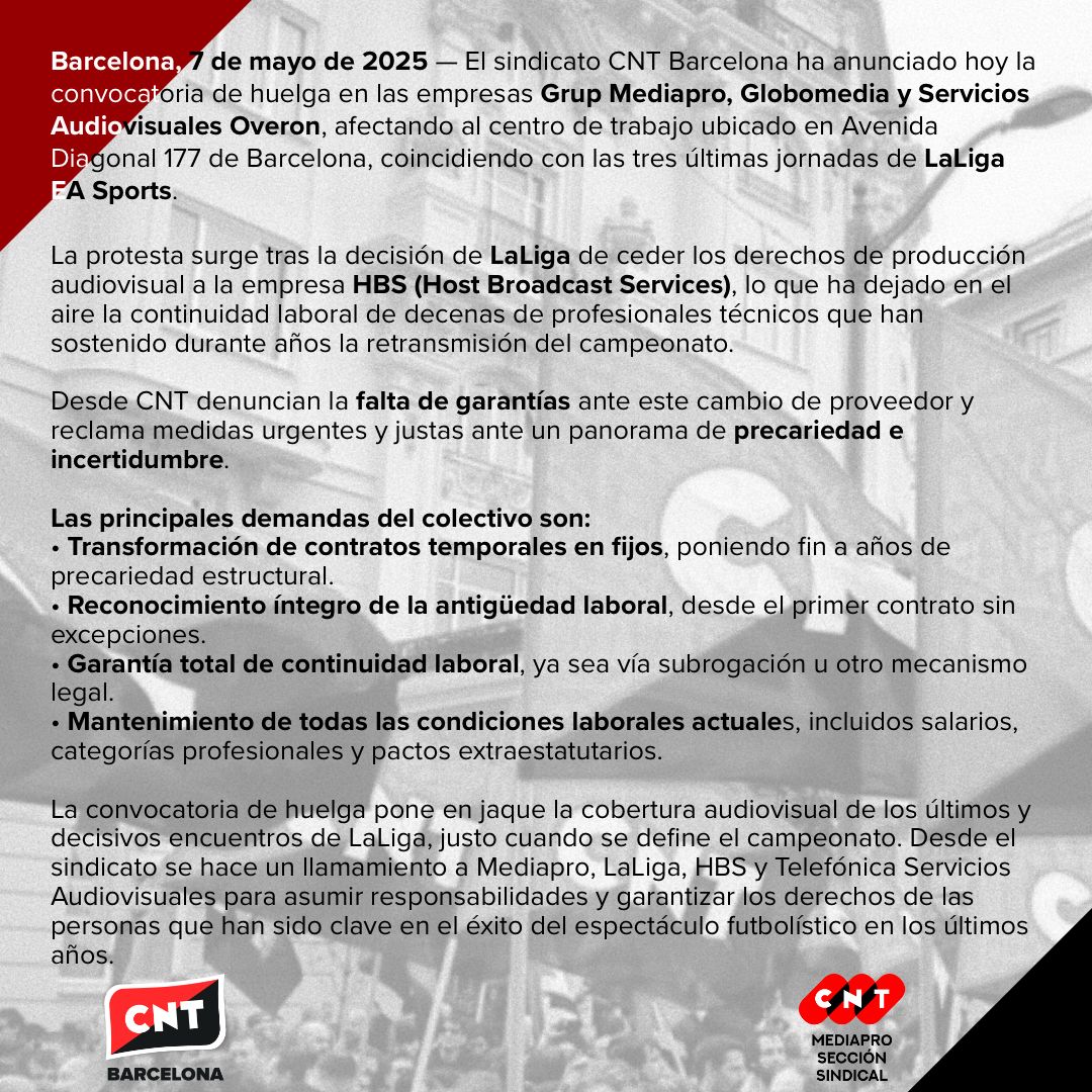 Comunicado CNT.