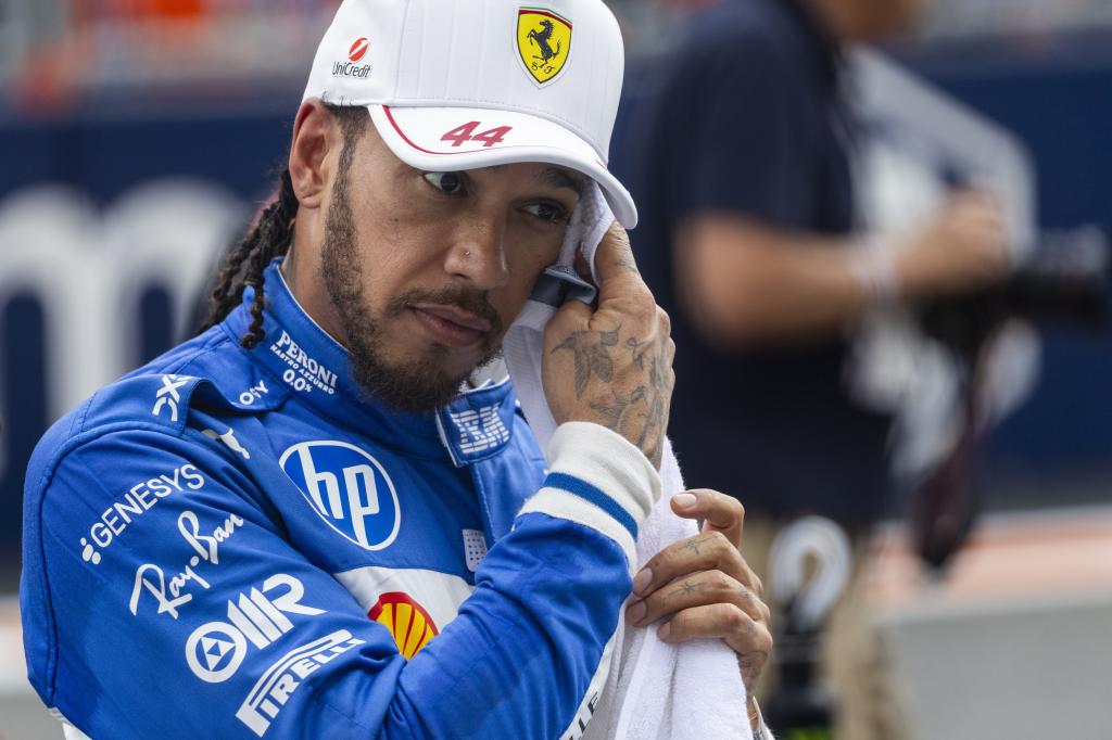 Lewis Hamilton, en el pasado GP de Miami 2025.