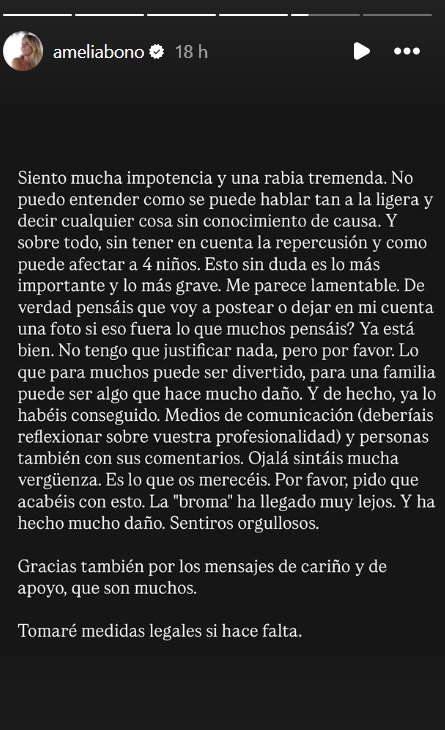 El comunicado de Bono