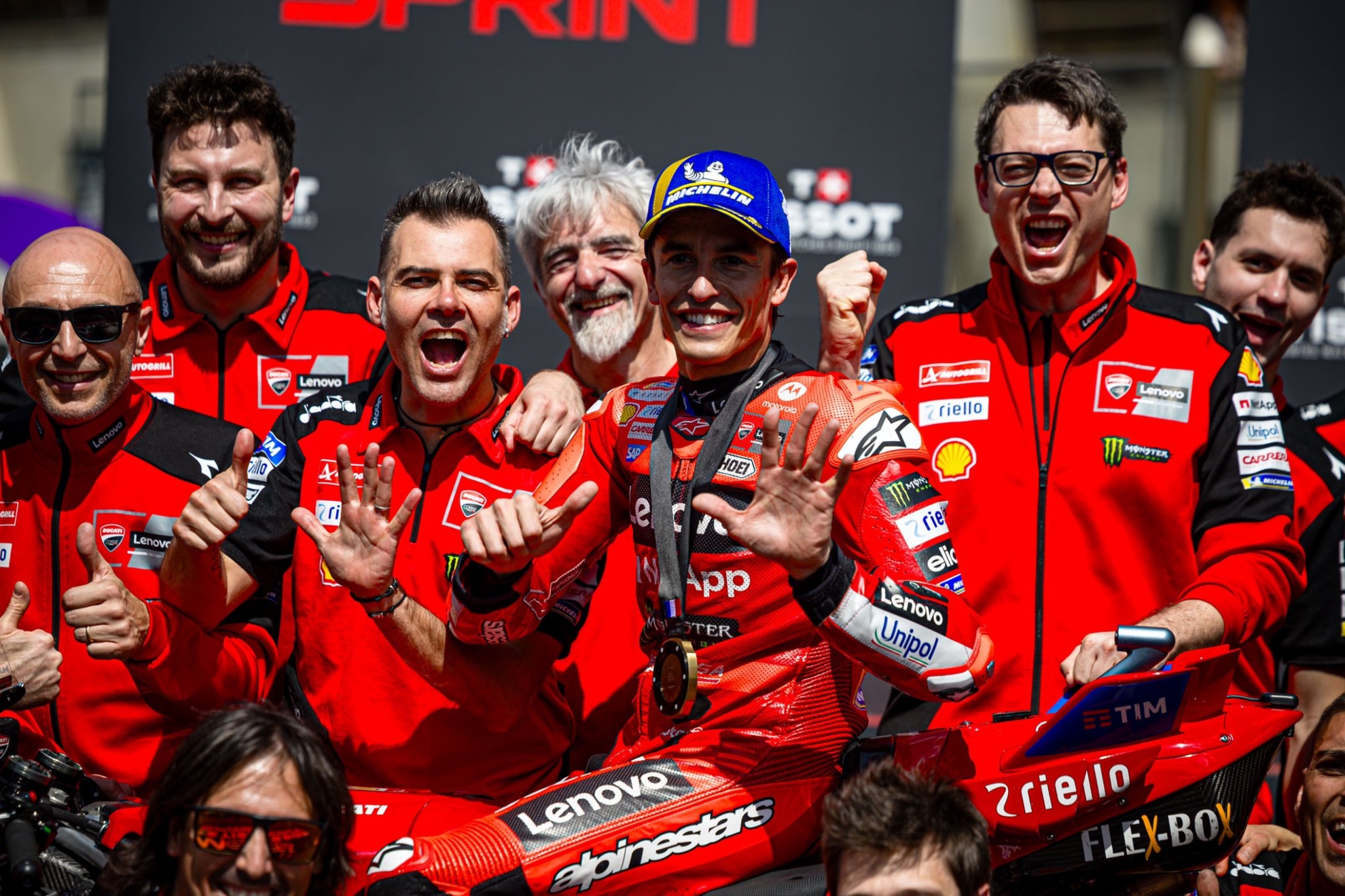 Marc Márquez tras ganar la Sprint del GP de Francia.