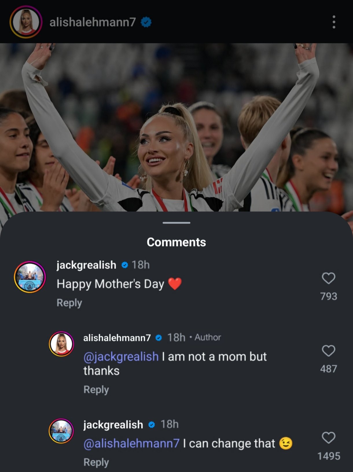 Jack Grealish 'fake' news about Alisha Lehmann that went viral