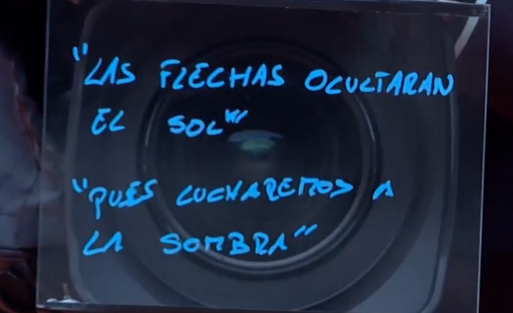 La firma en la cámara de Carlitos.