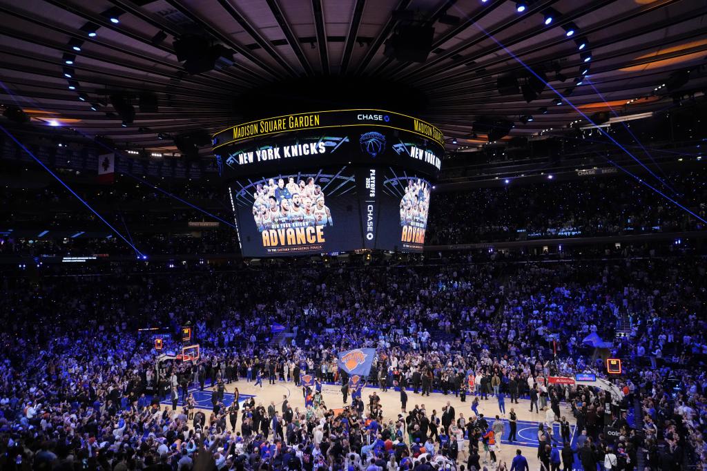 Aspecto del Madison Square Garden momentos antes del partido.