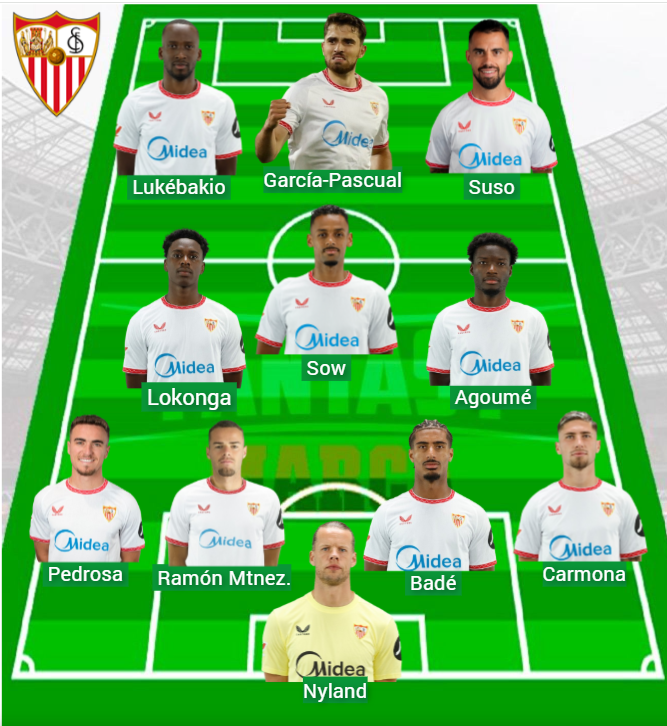 El Sevilla tiene 41 puntos en la clasificación de LaLiga.