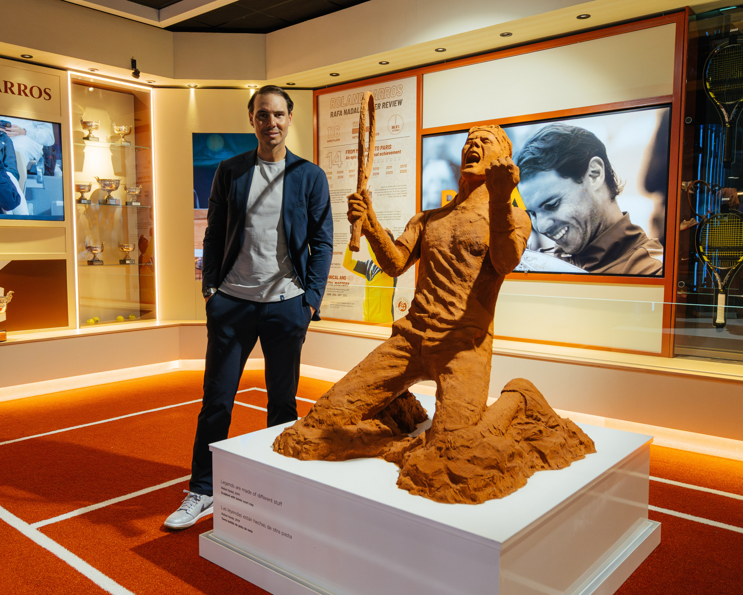 Rafa Nadal visita su Museo
