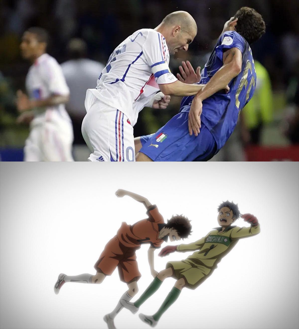 Comparison of Zidane's header with Ashito's.