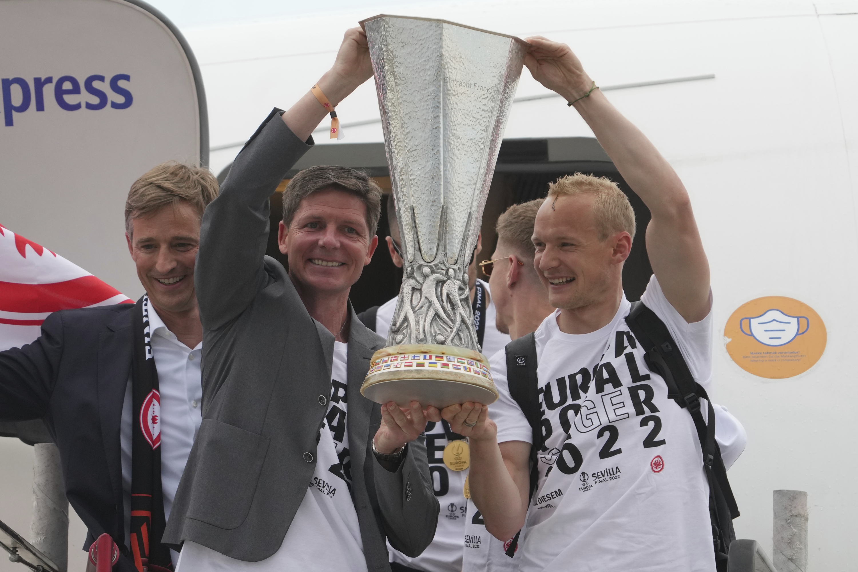 Oliver Glasner, with the Europa League.