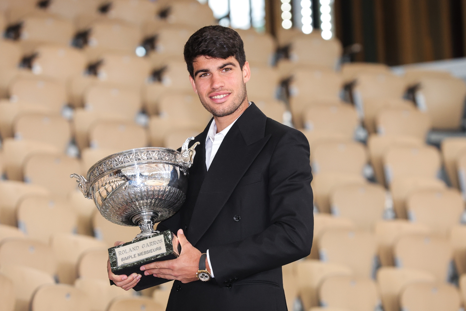 Alcaraz, con la Copa de los Mosqueteros.