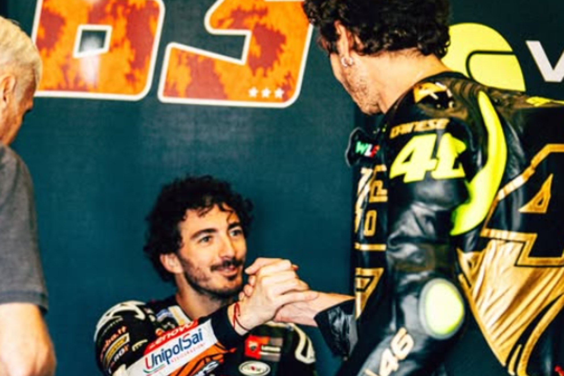 Rossi y Bagnaia, en Mugello.