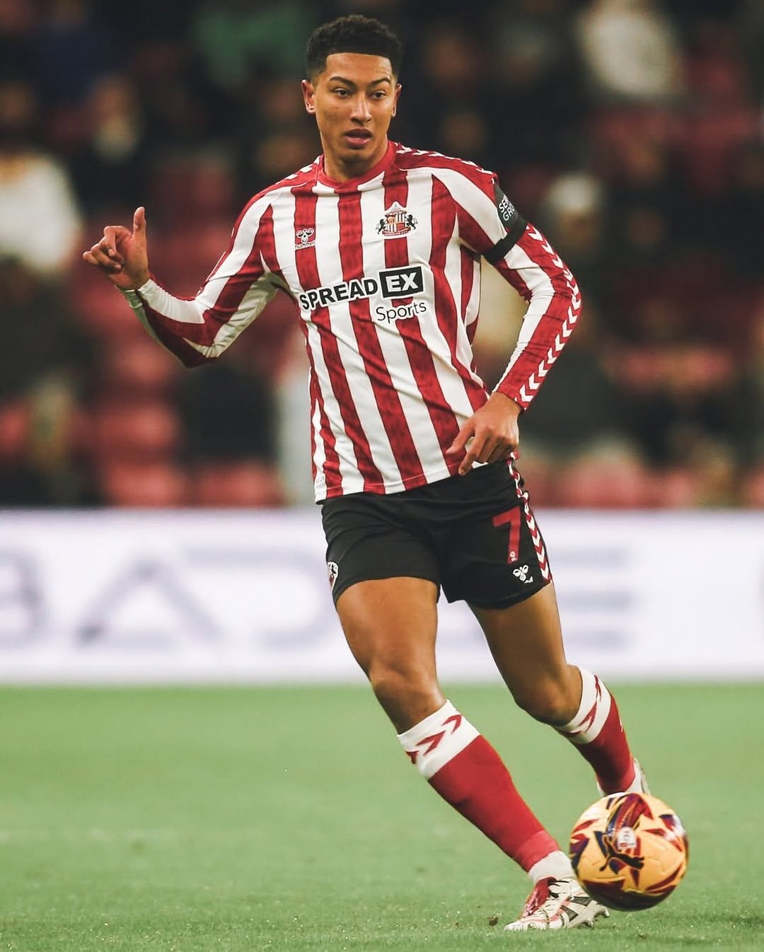 Jobe Bellingham in a match with the Sunderland.