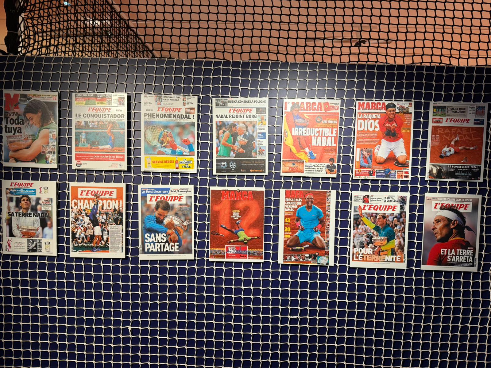 Las porrada de MARCA y LEquipe como campeón de Roland Garros.