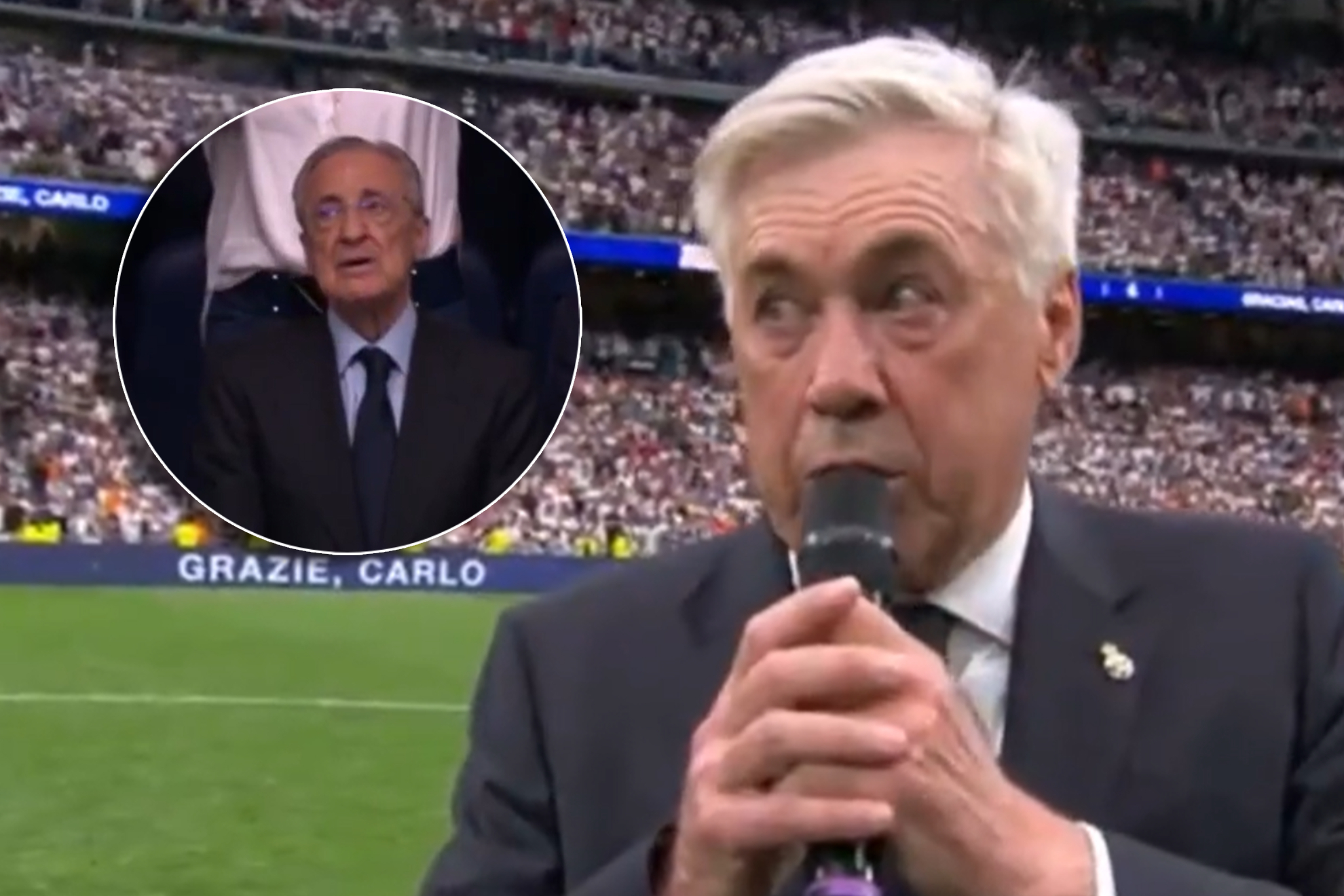 Carlo Ancelotti, en su discurso final