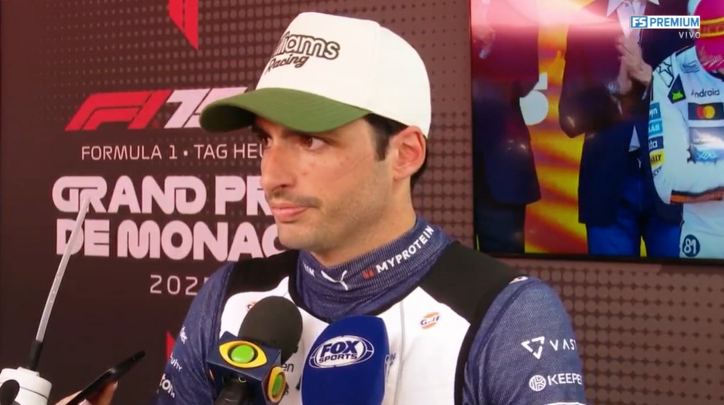Carlos Sainz, tras el GP de Mónaco.