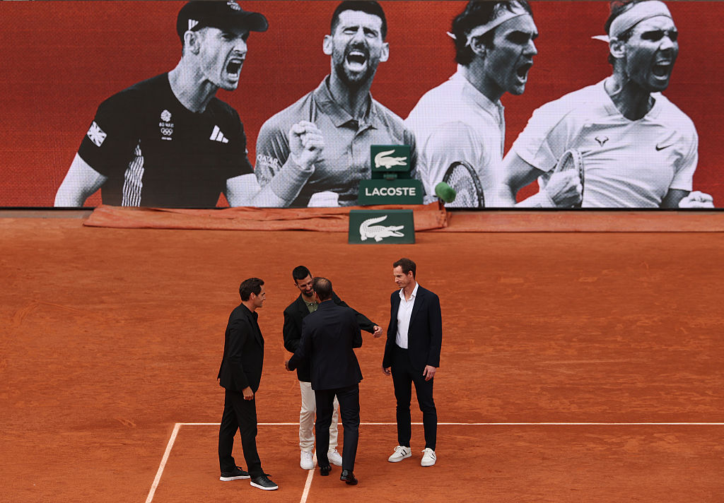 Nadal, al lado de Federer, Djokovic y Murray.