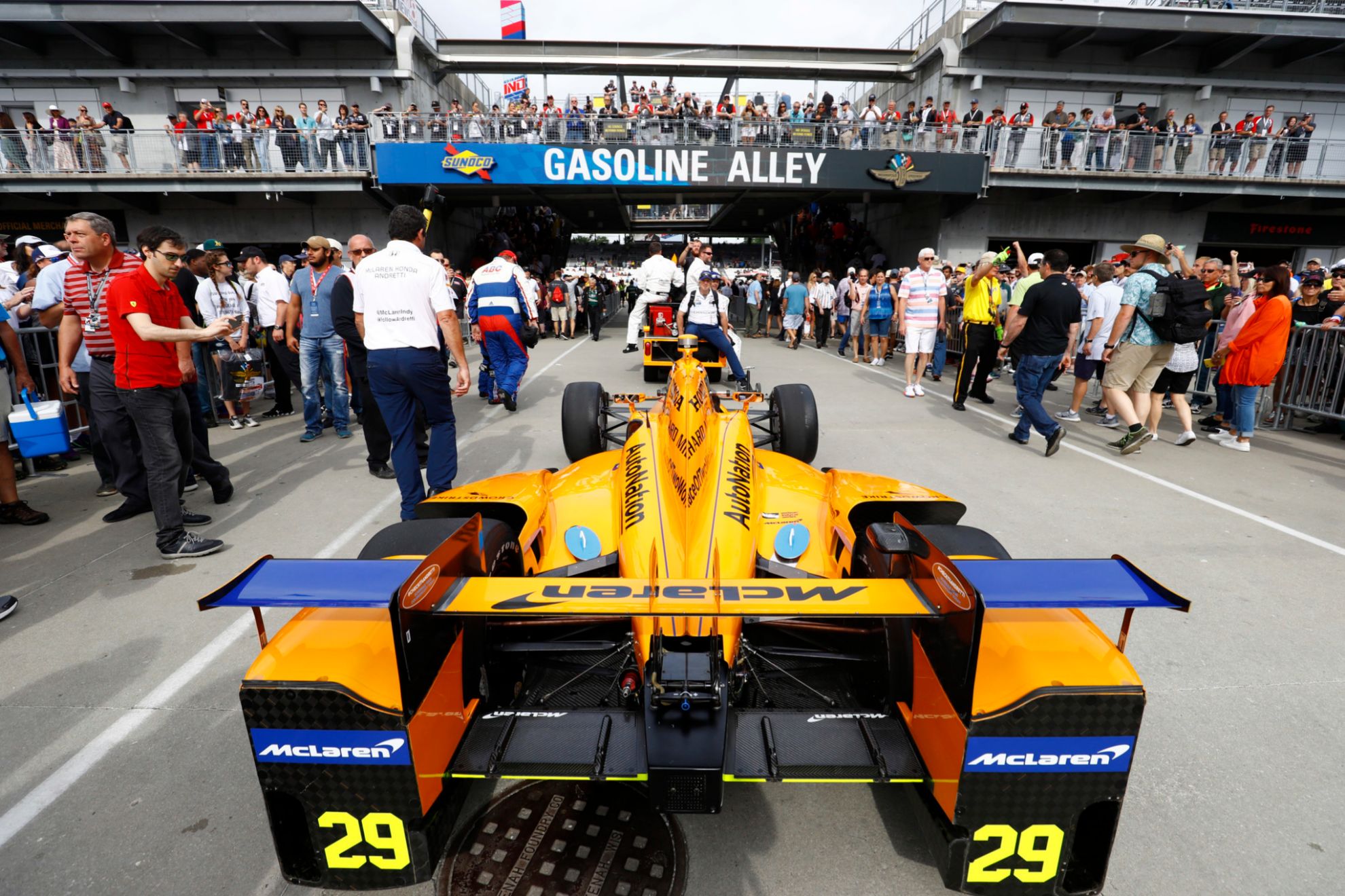 Mclaren Honda de las 500 Millas de Indianápolis de Fernando Alonso