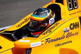 Mclaren Honda de las 500 Millas de Indianápolis de Fernando Alonso