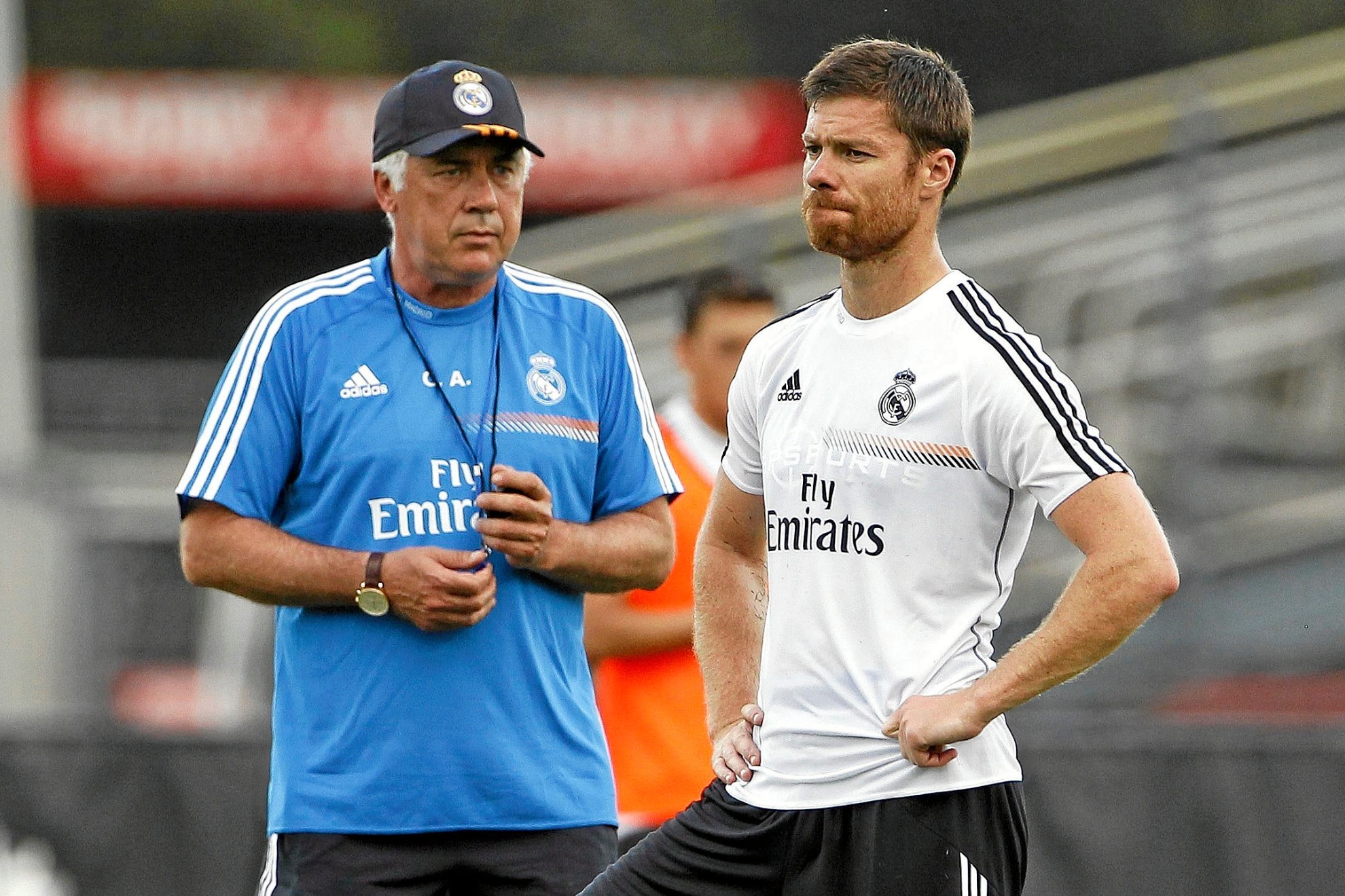 Xabi Alonso and Carlo Ancelotti, in their stage in Madrid.