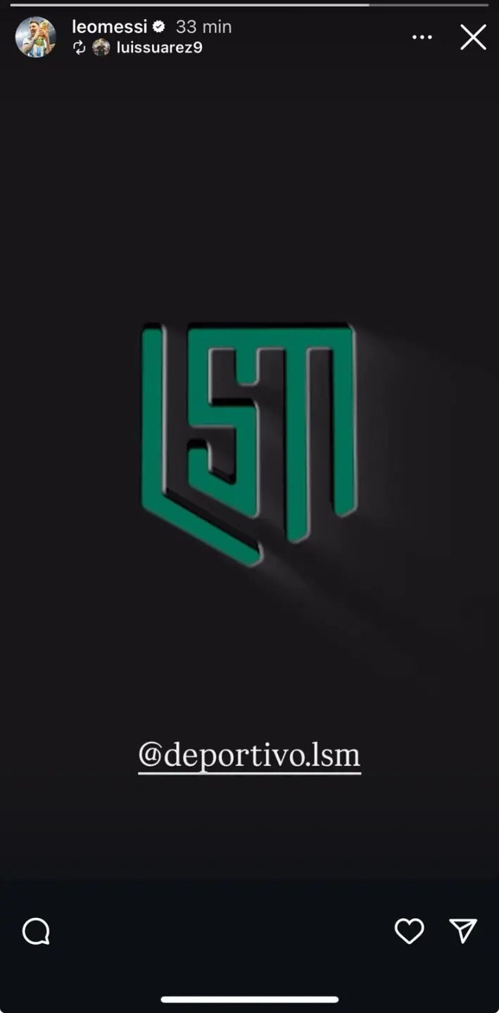 El logo del equipo de Suárez y Messi.