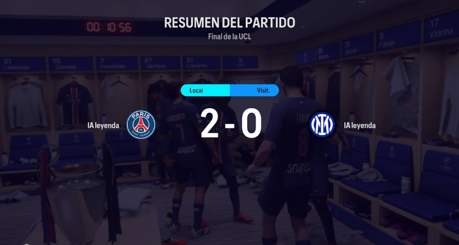 El resultado de la final de la Champions League según EA Sports FC 25