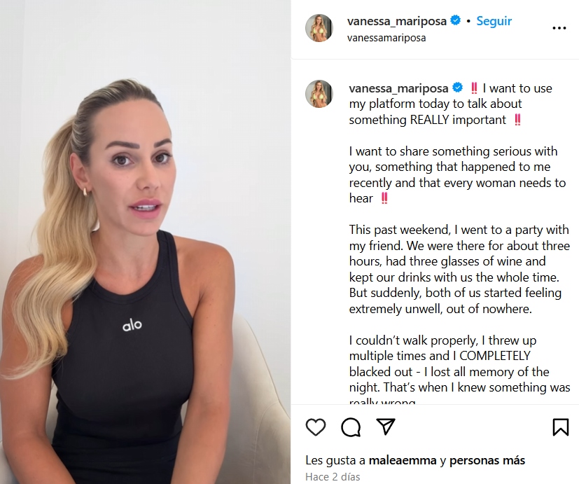 Una influencer austriaca cuenta el horror que vivió en una fiesta en