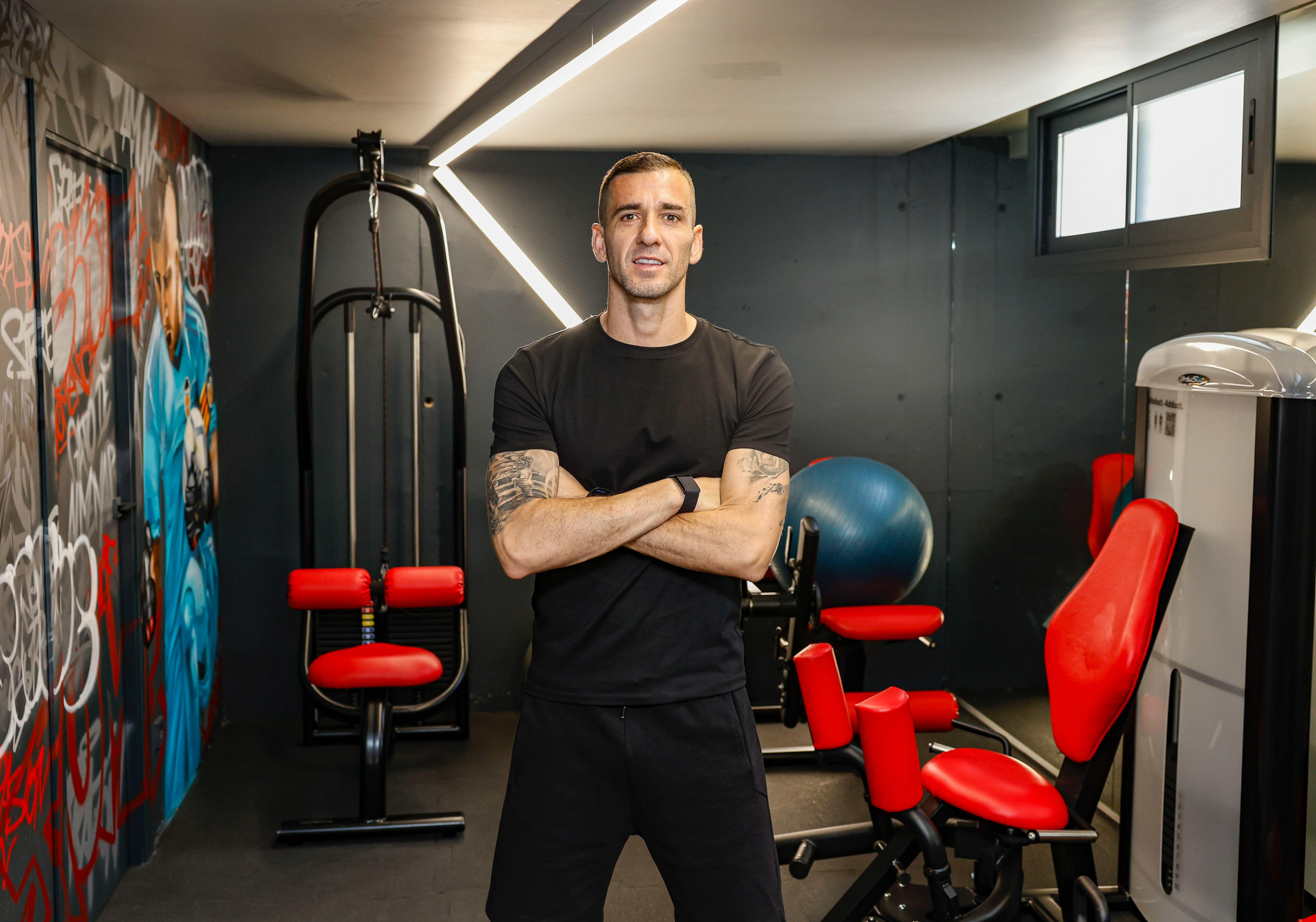 Jaume en su gimnasio.
