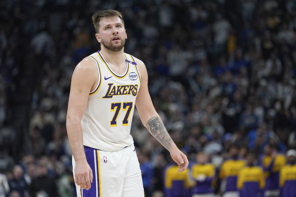 Luka Doncic, after being pointed out in a Lakers match.