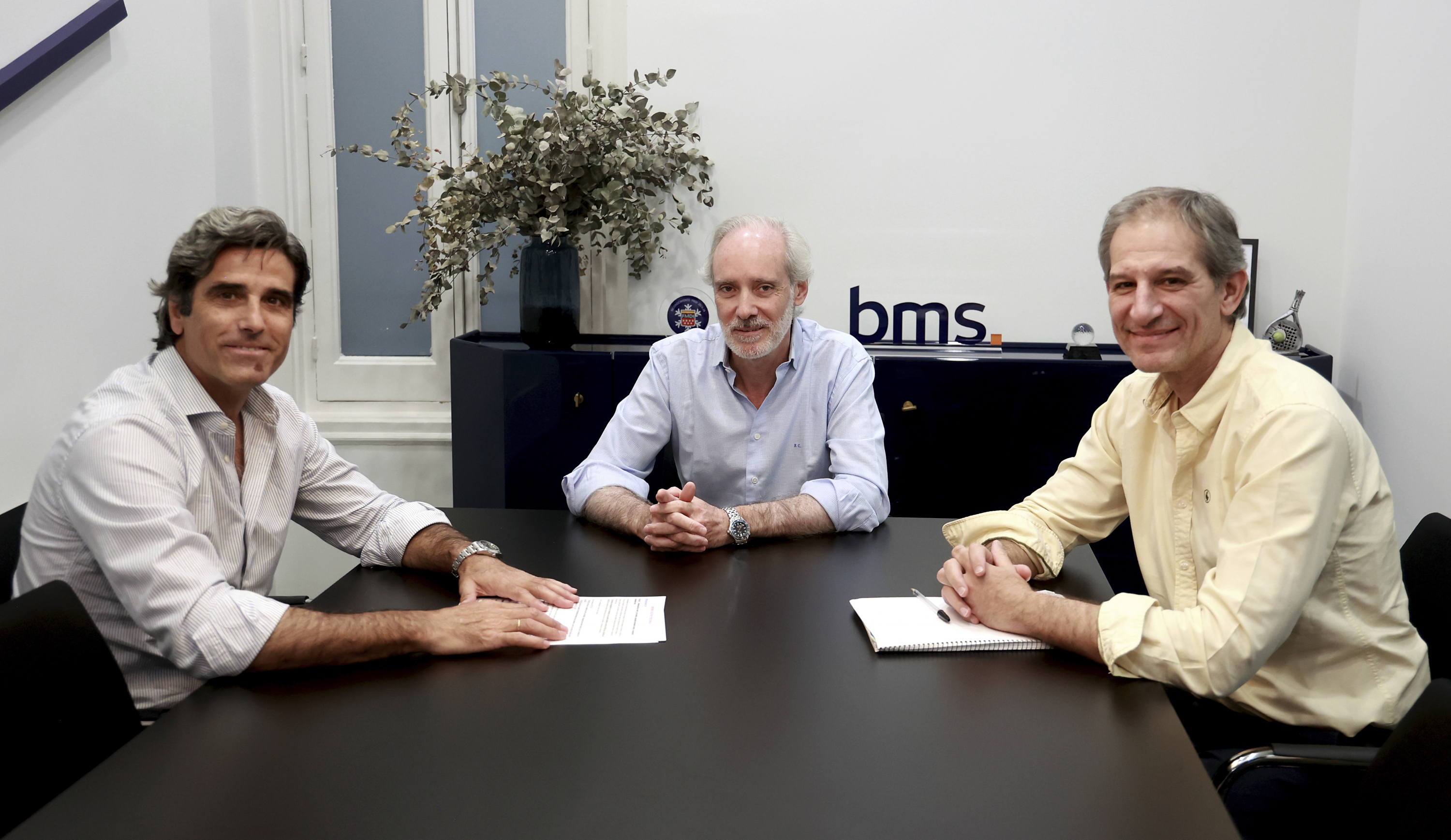 De izquierda a derecha, Marcos Sequeiros, Fernando Claro y Sergio Remón.