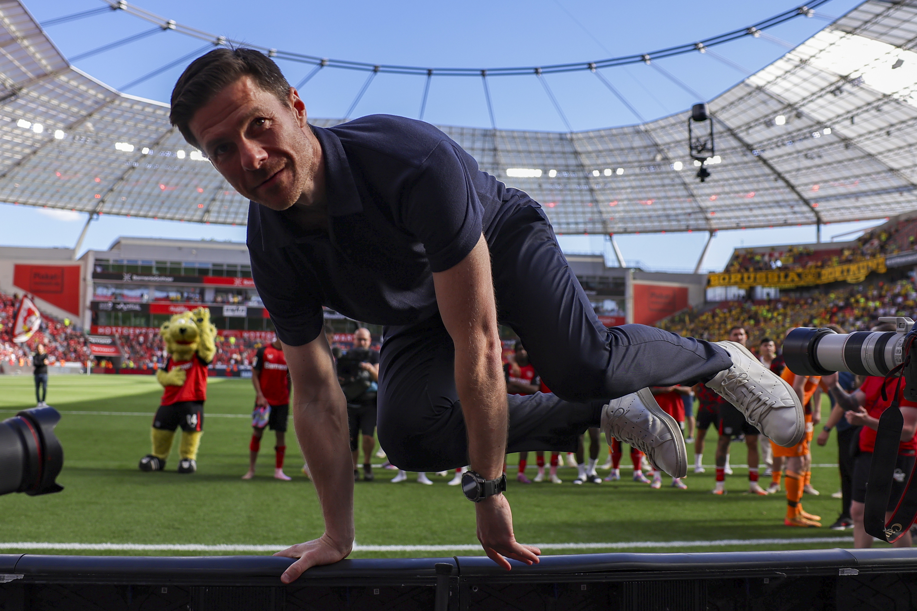 Xabi Alonso, en su último día como técnico del Leverkusen
