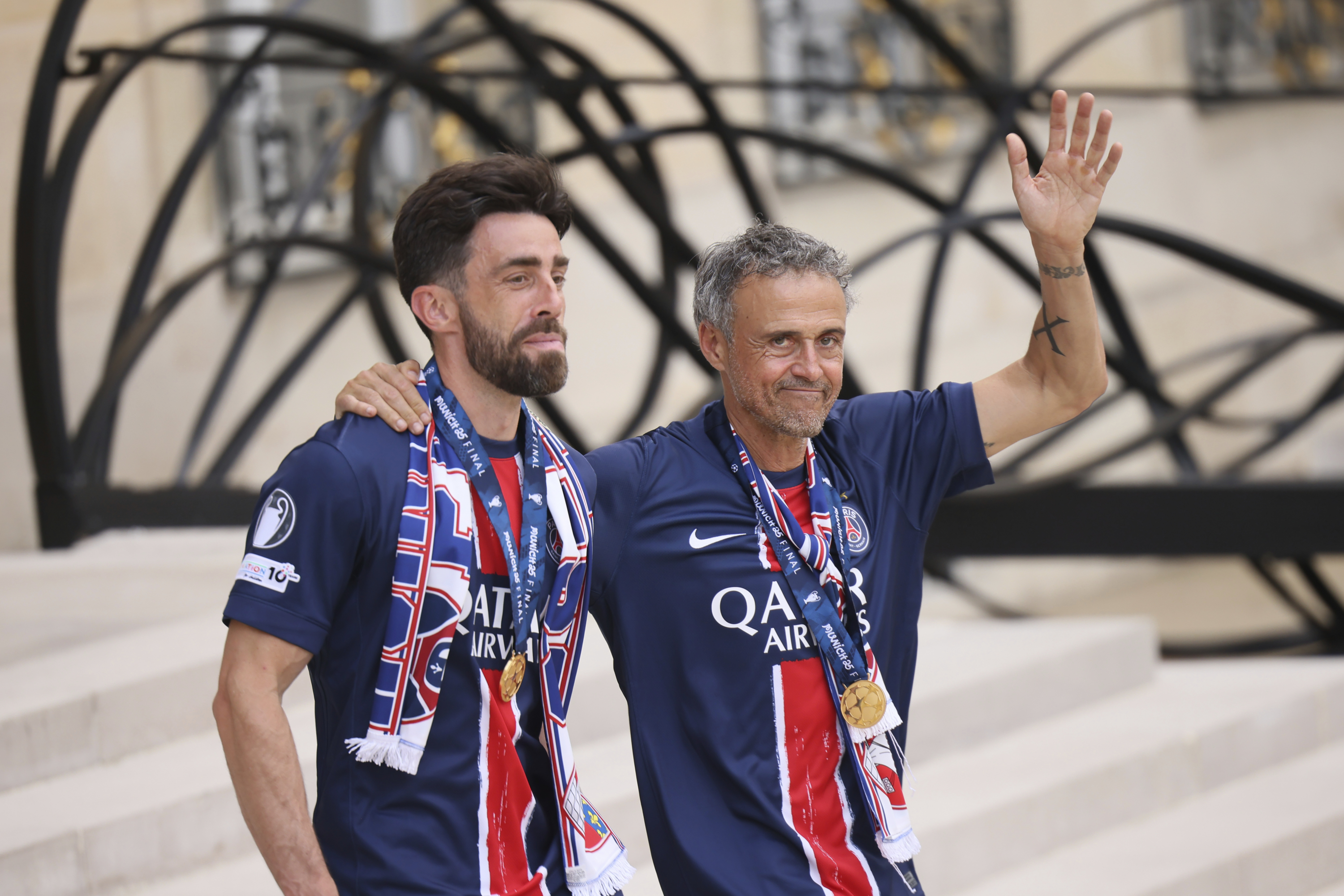 Luis Enrique y Rafel Pol.