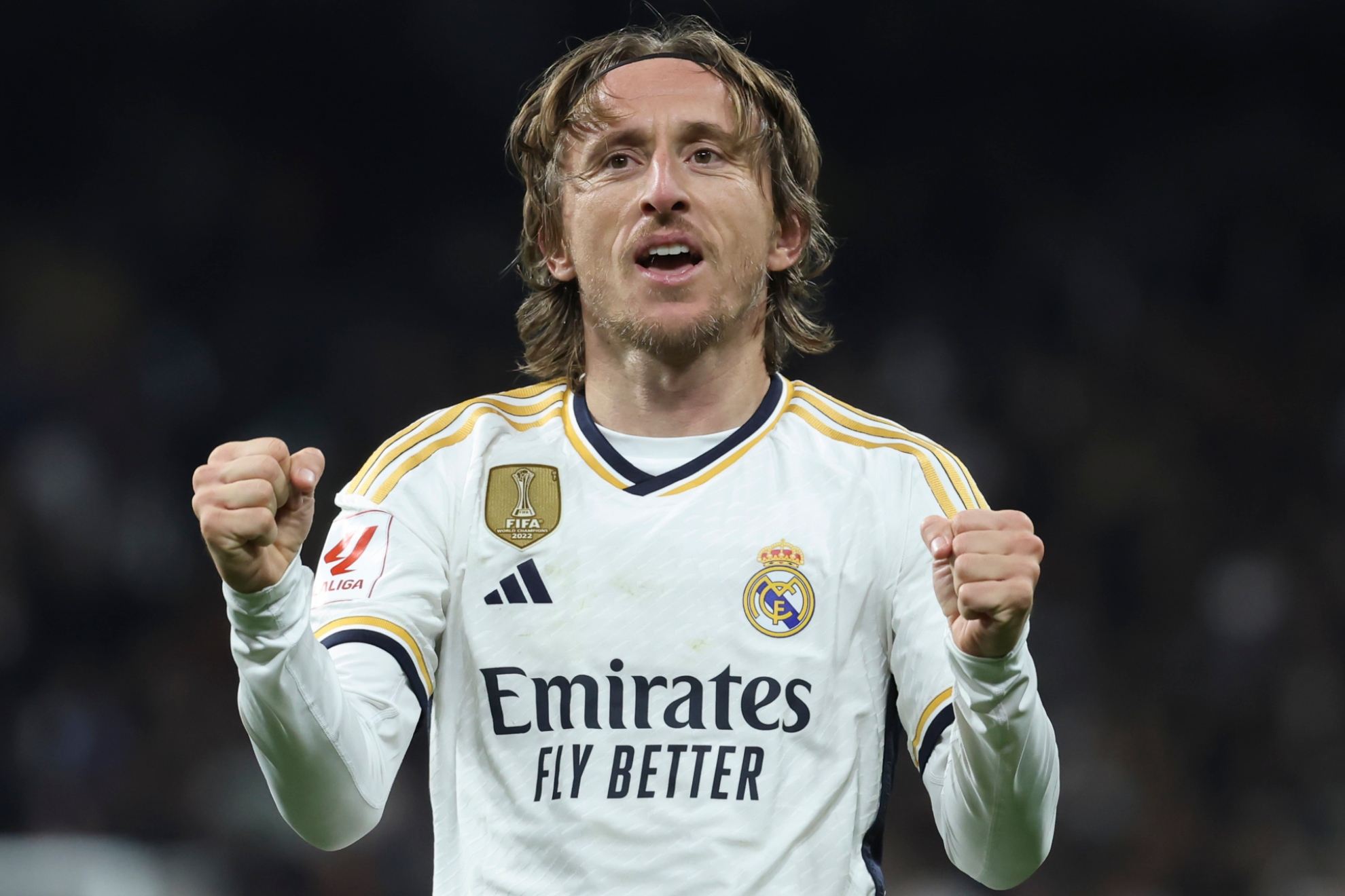 Luka Modric, en un partido con el Real Madrid.