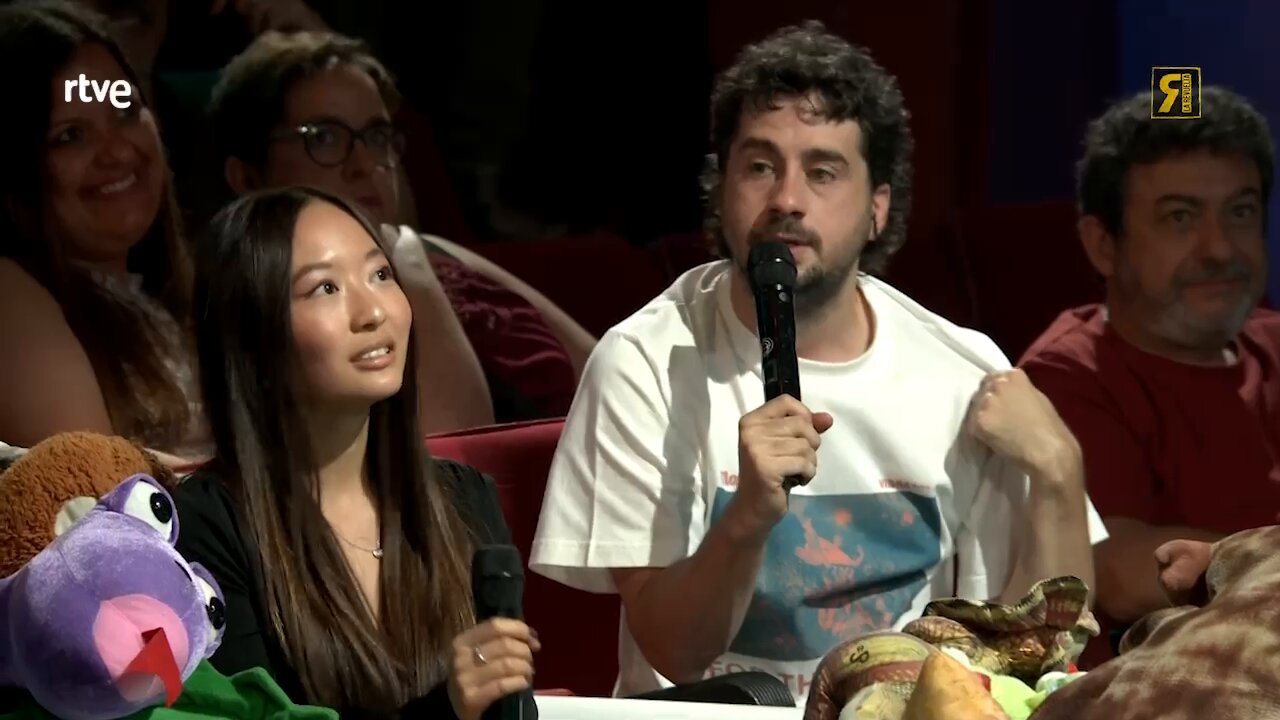 La joven del público y Sergio Bezos