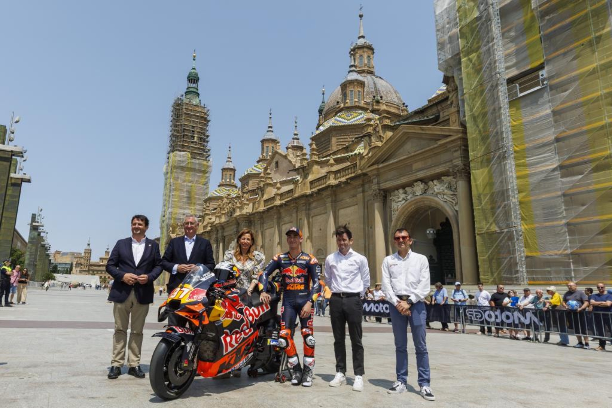 Pedro Acosta, en el Pilar, en Zaragoza.