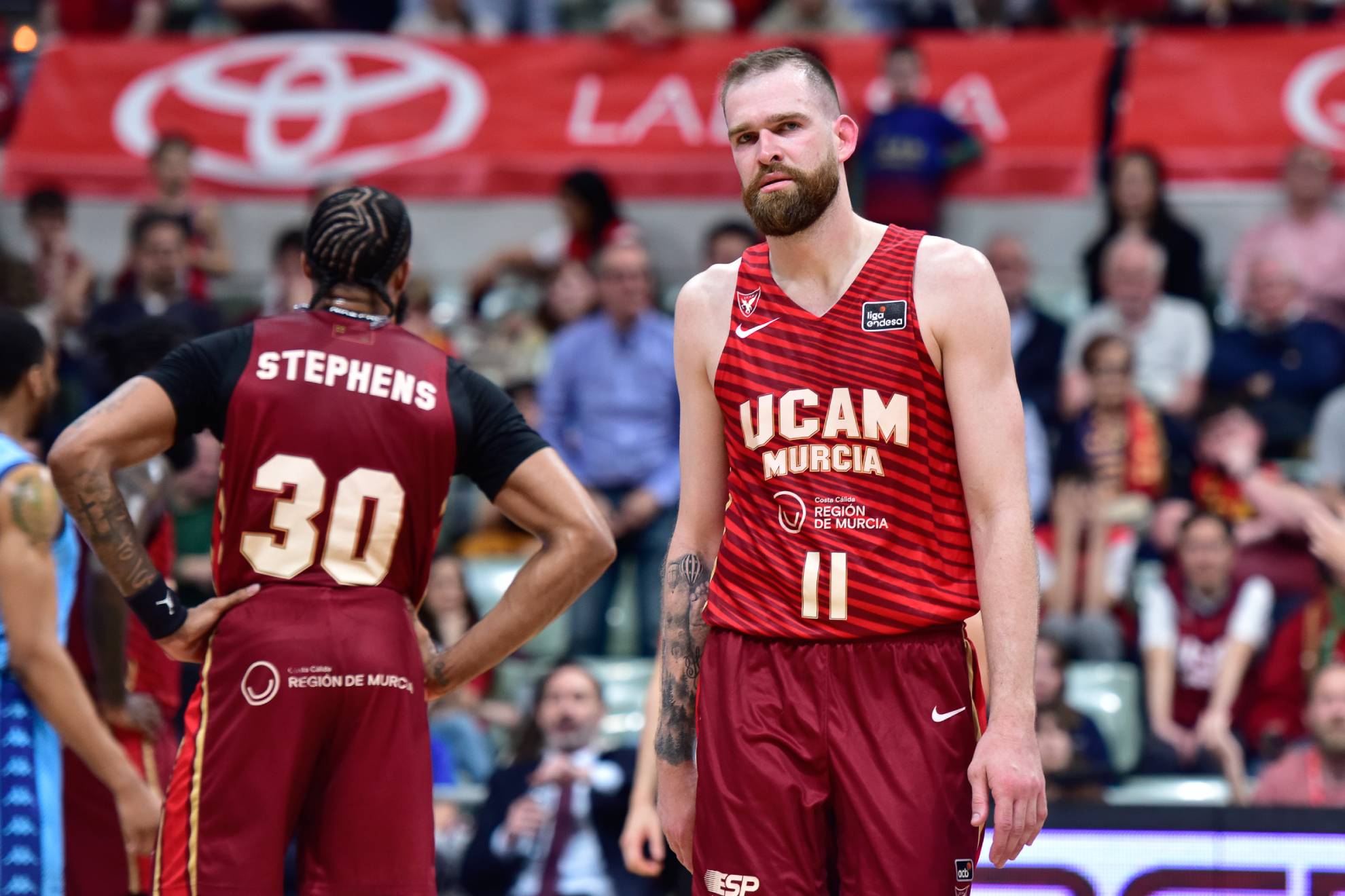 Nemanja Radovic, in a match with UCAM Murcia.