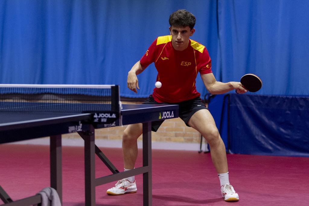 Ander Cepas, durante un entrenamiento.