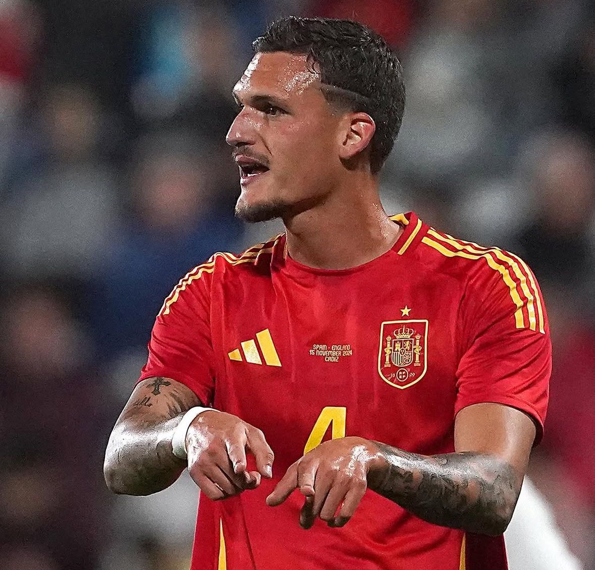 Rafa Marín con España sub 21.